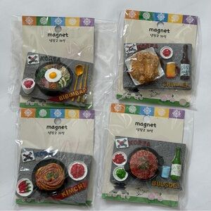Korean Food Magnets Set